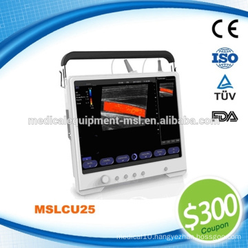 Coupon $300, Color ultrasound, flat color doppler ultrasound machine MSLCU25-M